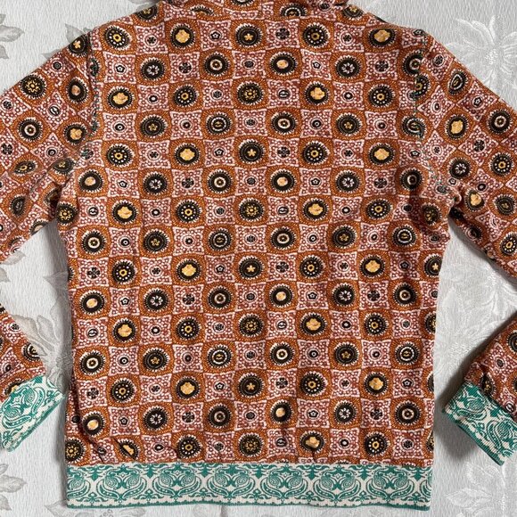 Billabong Reversible Retro Bohemian Multicolored Cotton Hoodie Jacket Large - Picture 7 of 16